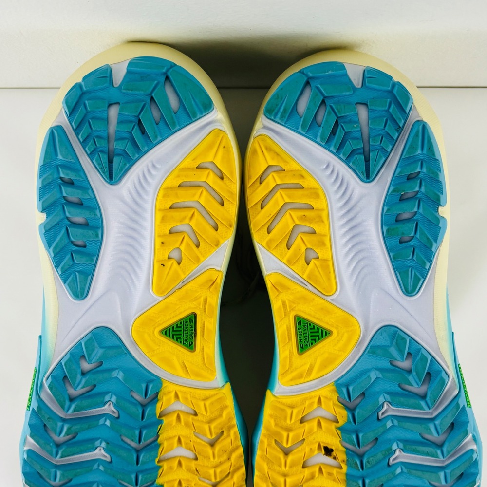 Brooks Ghost Max Running Trail Shoes Cream Blue Yellow 1204641B222 Womens 8.5 B - Picture 11 of 13
